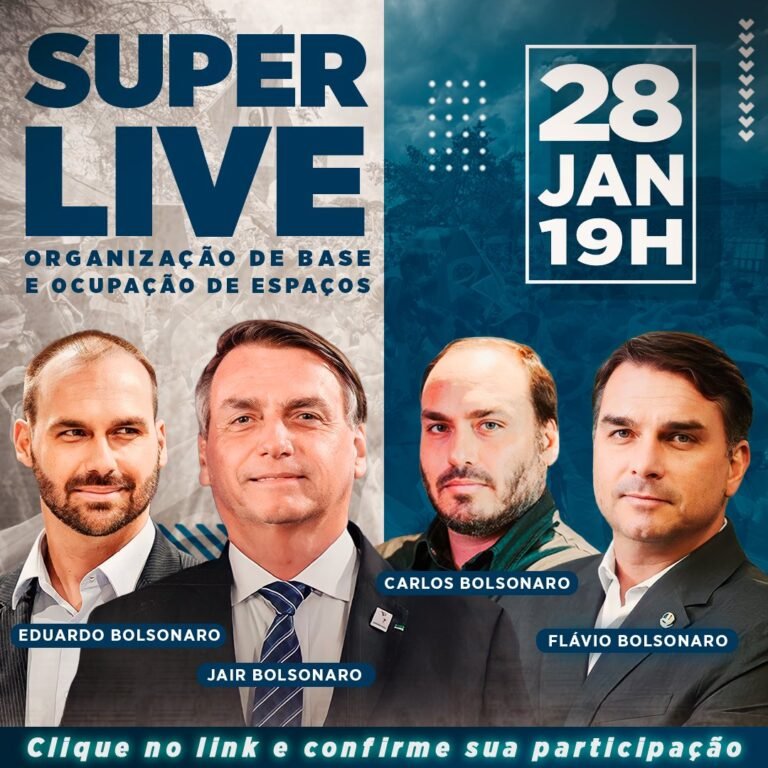 Super Live da Família Bolsonaro sobre a Importância das Próximas Eleições 2024: Organização da Base e Ocupação de Espaços