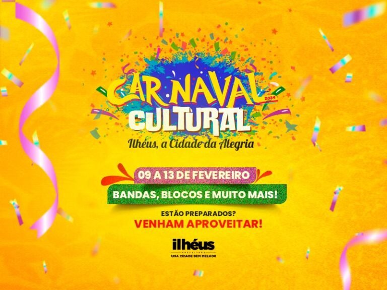 CARNAVAL DE ILHÉUS | PROGRAMAÇÃO COMPLETA | 9 A 13 DE FEVERERO