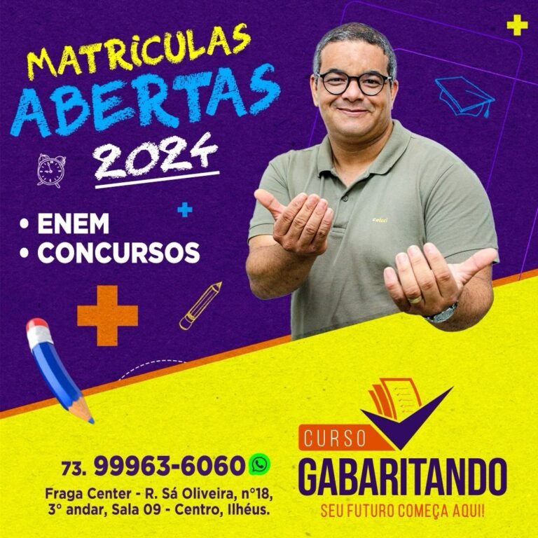 Curso Gabaritando abre matrículas da temporada 2024 de concursos – Matricule-se
