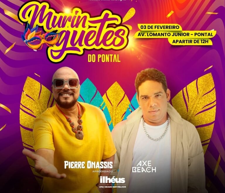 Muringuetes | Pierre Onassis e Axé Beach | 3 de FEV | Meio dia | Pontal