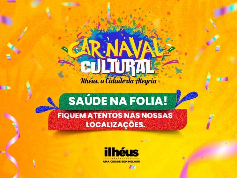 Carnaval Cultural terá pontos de atendimento médico da Secretaria de Saúde de Ilhéus